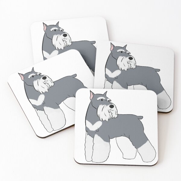 Item preview, miniature schnauzer illustration designed and sold by Yarafantasyart.
