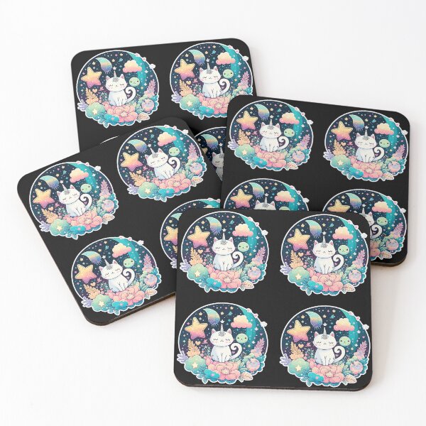 Item preview, Unicorn Cat Wonderland Night designed and sold by Black-Glove.