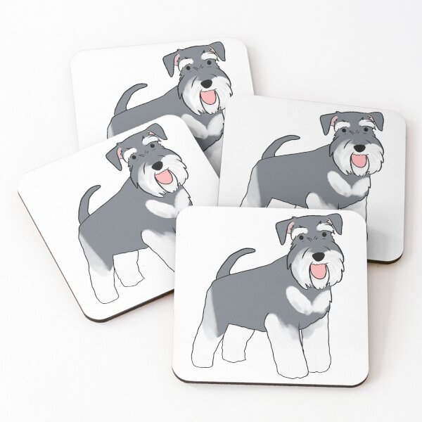 Item preview, miniature schnauzer illustration designed and sold by Yarafantasyart.