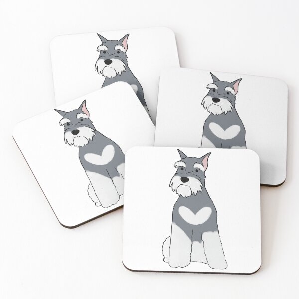 Item preview, miniature schnauzer illustration designed and sold by Yarafantasyart.
