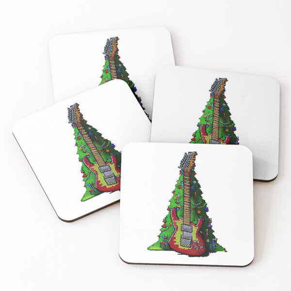 Item preview, Christmas tree with guitar. designed and sold by Pixelarium.