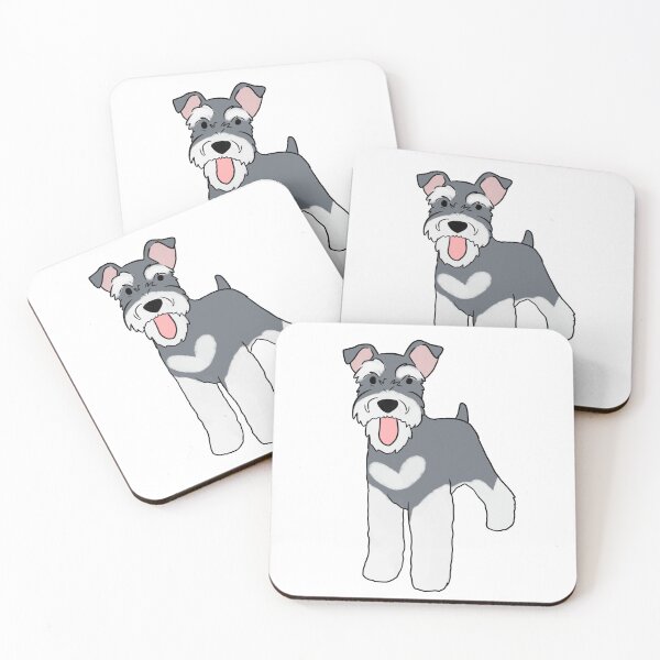 Item preview, miniature schnauzer illustration designed and sold by Yarafantasyart.