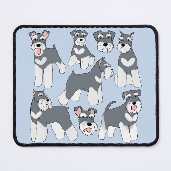Item preview, Mini Schnauzer illustration - a cute Miniature Schnauzer dog cartoon drawing  designed and sold by Yarafantasyart.