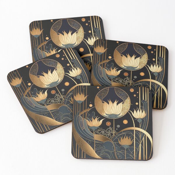 Item preview, Flower and gold designed and sold by Kadhaf.