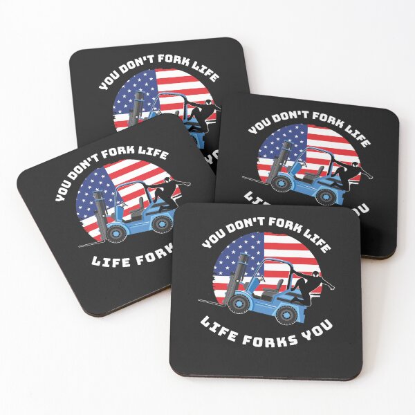 Item preview, Forklift Ninja, You Don't Fork Life Life Forks You BW designed and sold by TeamsterLife.