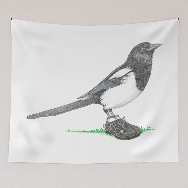 Item preview, Magpie in Bavarian Shoes designed and sold by JimsBirds.