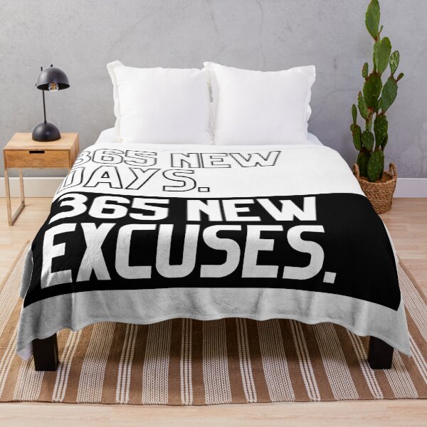 Item preview, 366 New Days. 365 New Excuses - New Year Collection With Funny and Motivational Quotes designed and sold by JakNJill.