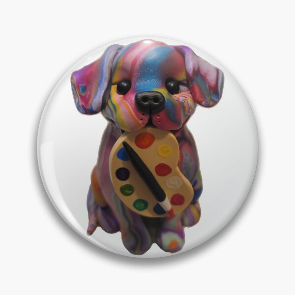 Item preview, Rainbow Art Puppy designed and sold by Jyl Hunt.