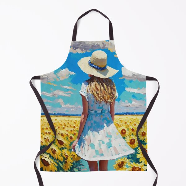 Item preview, Girl In A Sunflower Field - Impressionism designed and sold by Mitch-Angelo.