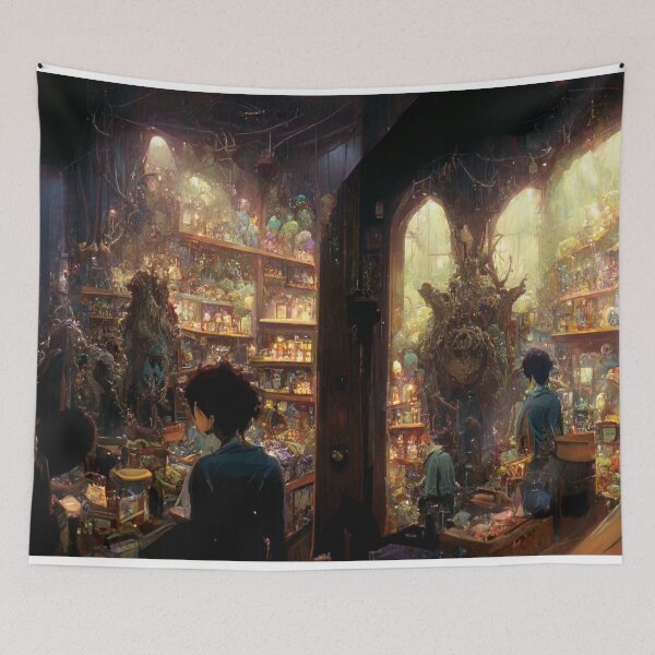 Item preview, Anime Style Messy Potion Shop 2 designed and sold by Styxiann.