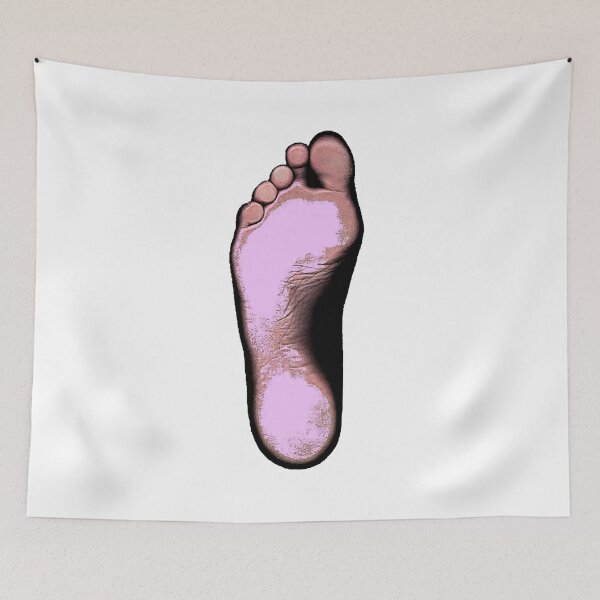 Item preview, Pink foot in minimalist graphics designed and sold by WRECZ.