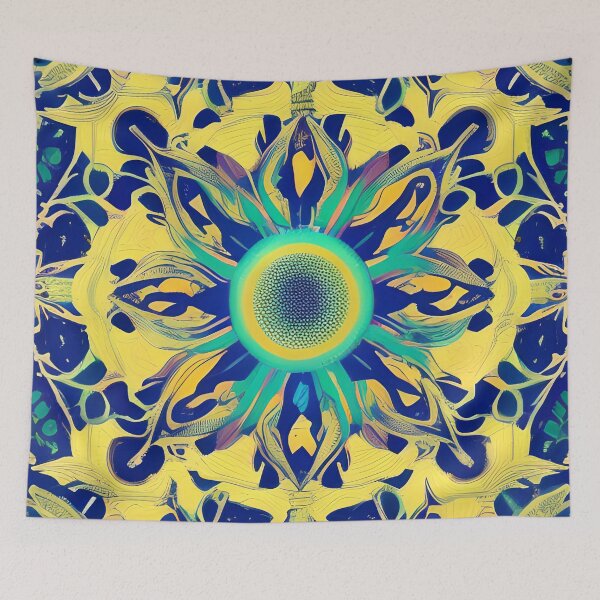 Aperçu de l'œuvre Mandala abstrait créée et vendue par Poetic Patterns Studio.