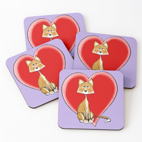 Item preview, Valentine Tabby Cat designed and sold by KipeArtworks.