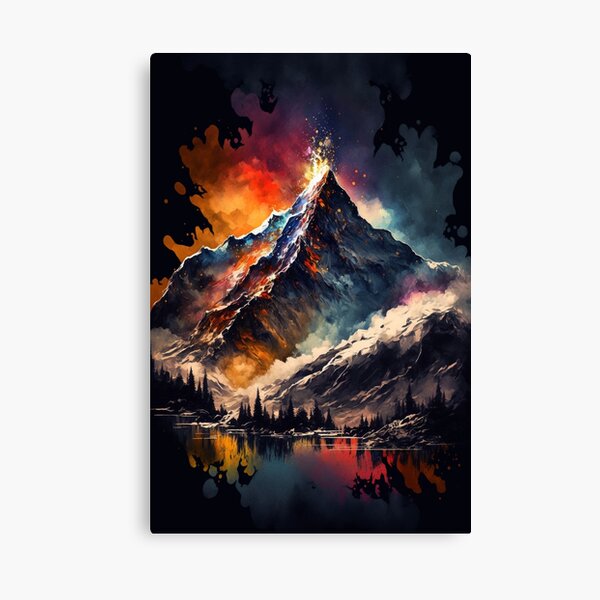 Aperçu de l'œuvre SciFi Mountain - Midjourney créée et vendue par BehindCoffee Co.