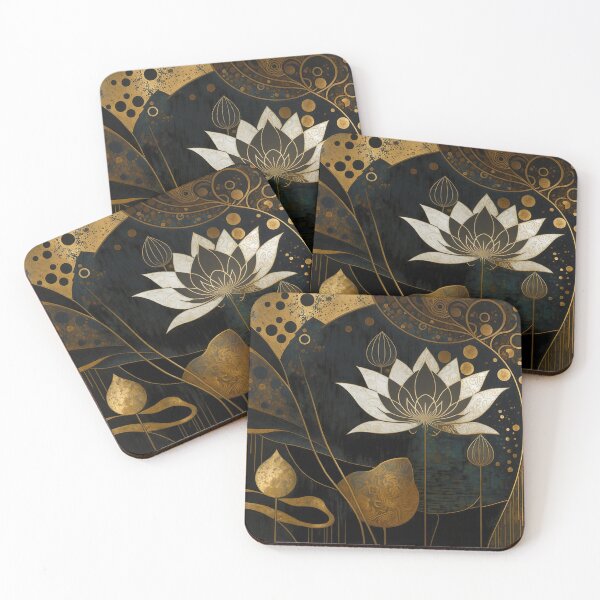 Item preview, flower and gold designed and sold by Kadhaf.