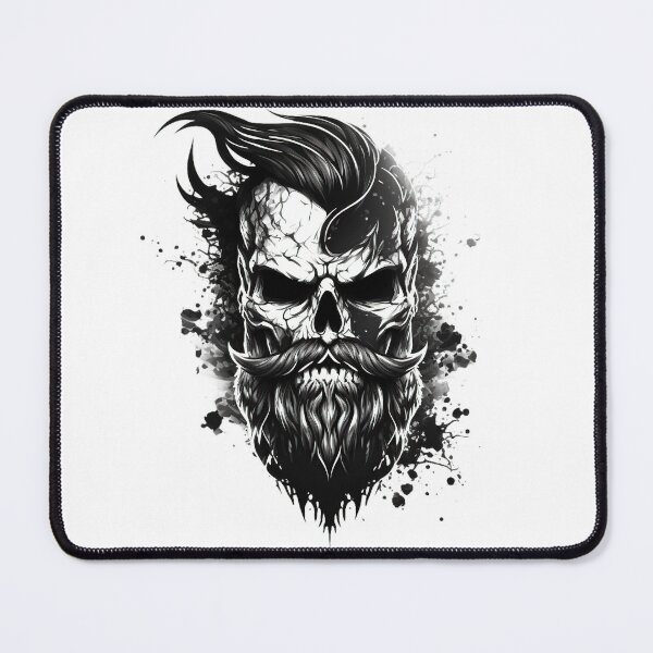 Item preview, SKULL WITH BEARD SPLASH #ogirdor designed and sold by ogirdorgraphics.