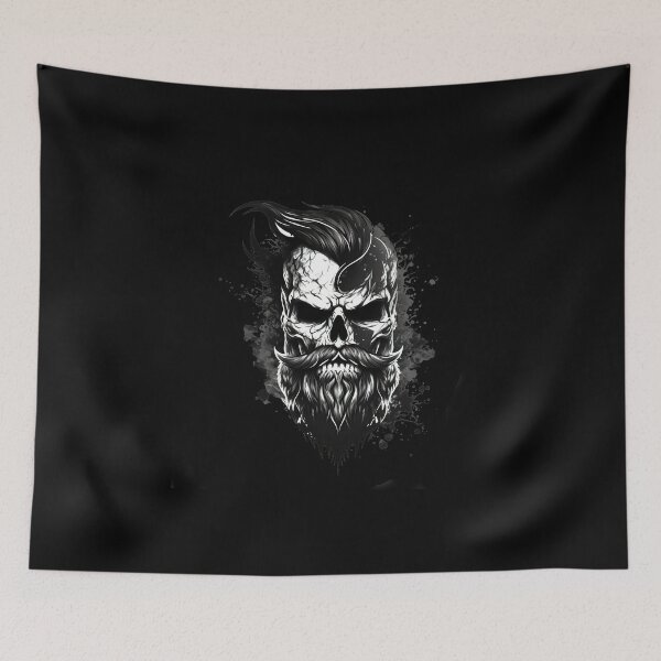 Item preview, SKULL WITH BEARD SPLASH #ogirdor designed and sold by ogirdorgraphics.
