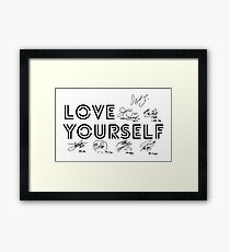 BTS - Love Yourself #Signed Framed Print