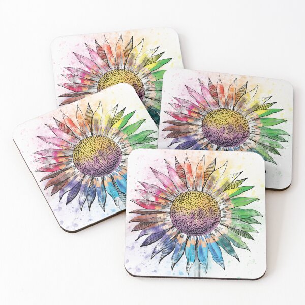 Item preview, Rainbow Sunflower [With Background] designed and sold by Kristine Slipson.