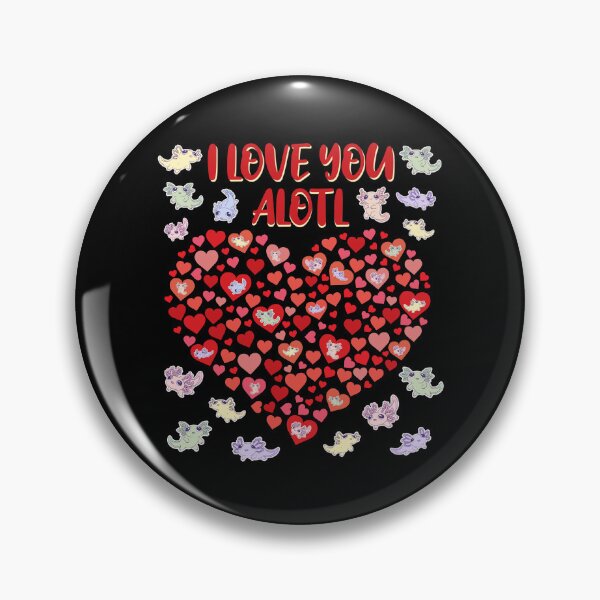 Item preview, Axolotls Heart Love You Alotl Valentine designed and sold by artfulnotebook.