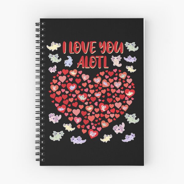 Item preview, Axolotls Heart Love You Alotl Valentine designed and sold by artfulnotebook.