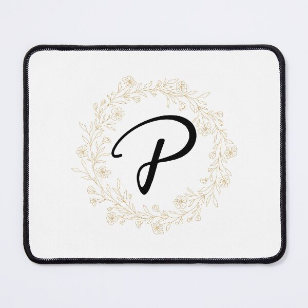 Item preview, Monogram P In  A  Wreath Of Wildflowers designed and sold by Tasha-design.