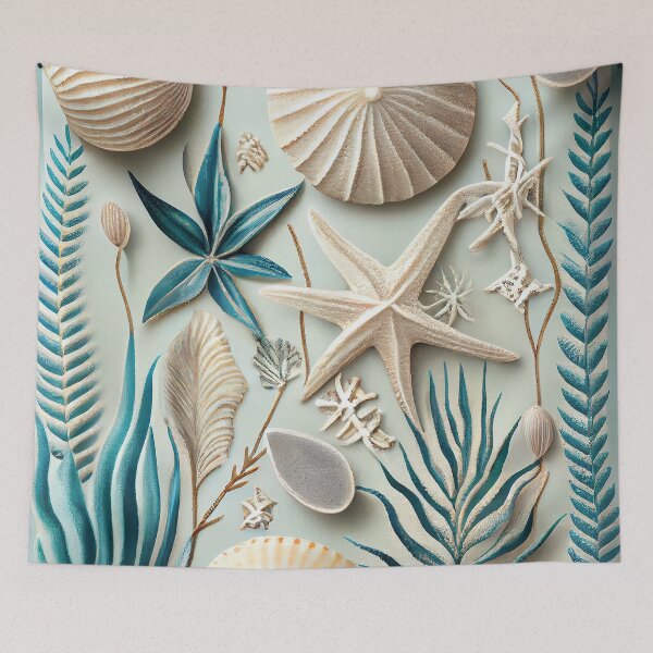 Item preview, Seashells and Beach Flora designed and sold by Fitbys.