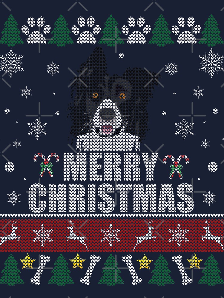 border collie christmas sweater