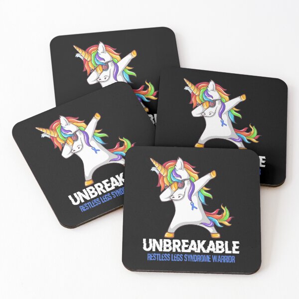 Item preview, Restless Legs Syndrome Awareness - Unicorn Restless Legs Syndrome Warrior Ribbon UNBREAKABLE designed and sold by Fernandezf.