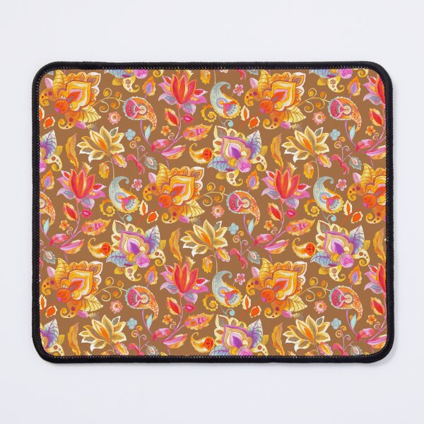 Item preview, Indian flowers designed and sold by Alessandro Remo Mazzoni Remotextiles.