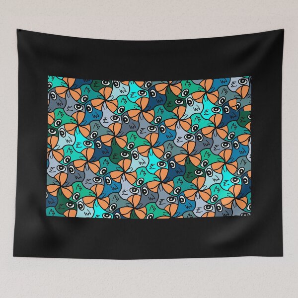 Item preview, Cuckoo Bird Geometric Pattern designed and sold by JLCableStudio.