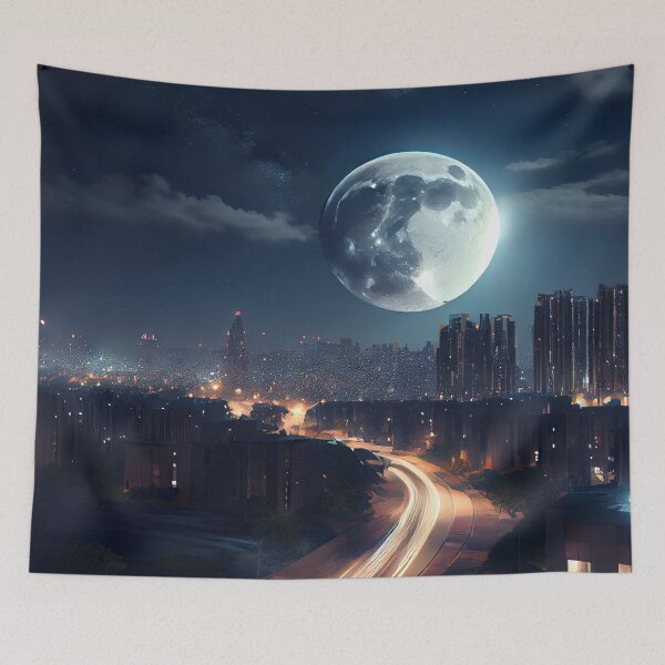 Item preview, Moonlit City designed and sold by OccultDreams.
