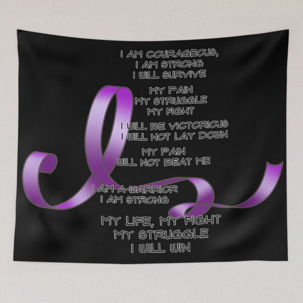 Item preview, My Struggle Purple Ribbon Poem designed and sold by Alondra.