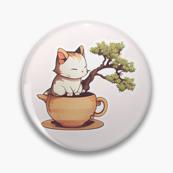 Item preview, Bonsai Tree Tea Cat designed and sold by Black-Glove.