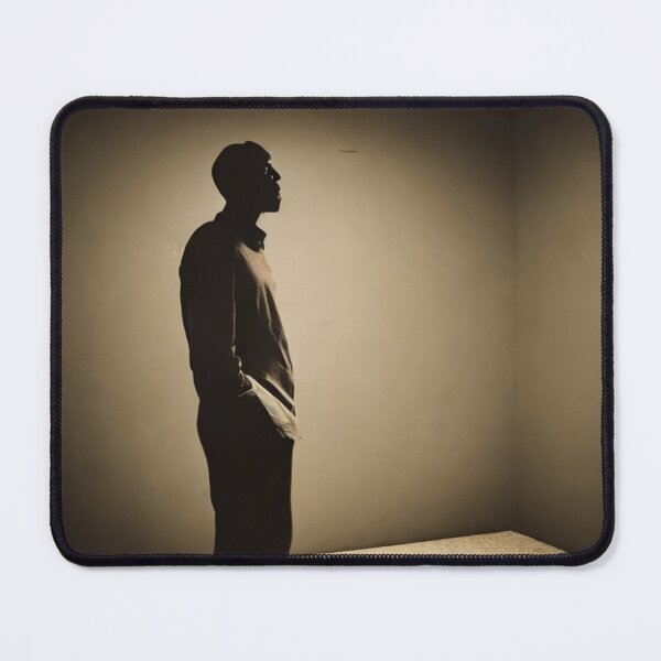 Item preview, Defocused young man stands in a room with warm lighting designed and sold by Pavlo Zaitsev.