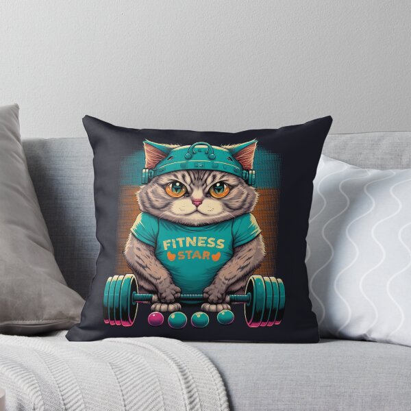 Item preview, Fitness Star Cat designed and sold by Bondoboxy.