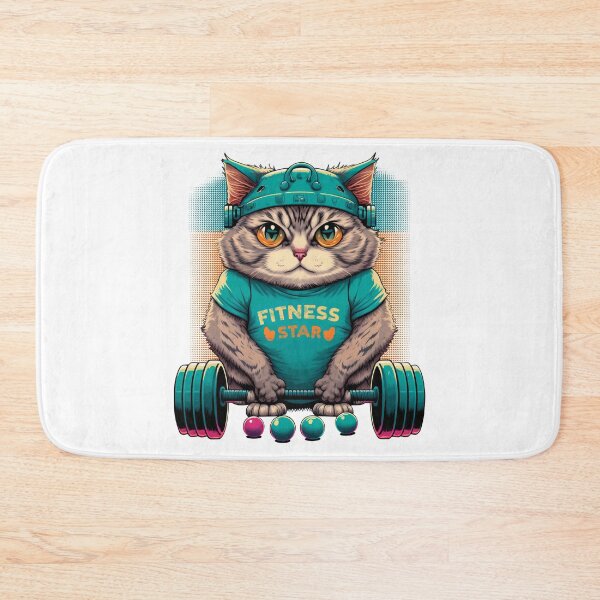 Item preview, Fitness Star Cat designed and sold by Bondoboxy.