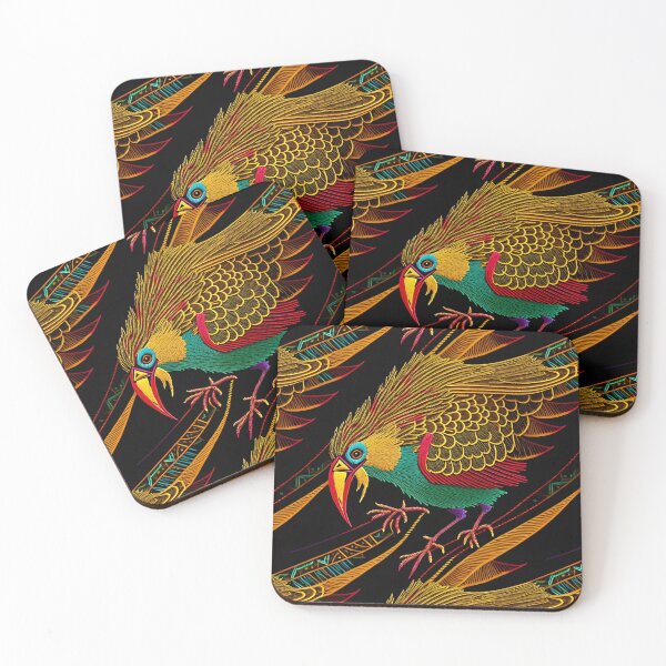 Item preview, "...Everybirdy golder birds_Embroidered Pattern...S80" designed and sold by CreArtorium.