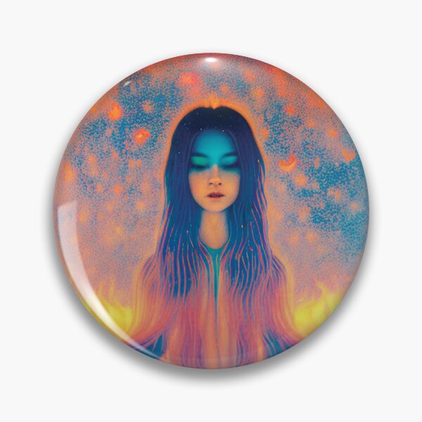 Item preview, cosmic  girl in 4 elements AI designed and sold by SBlagojevic.