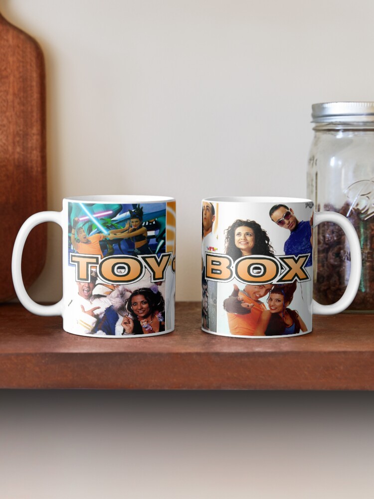 Alternate view of Toy-box fan tiled mug design Coffee Mug