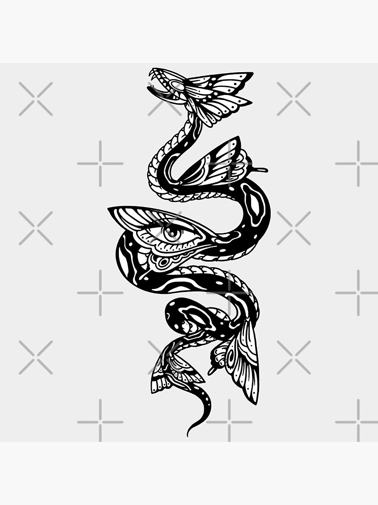 tattoo minimalist crystals butterfly snake Stock Vector Image  Art  Alamy