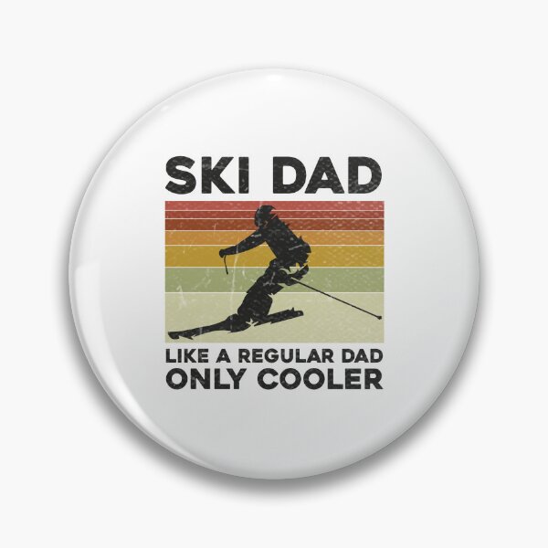 Item preview, ski dad like a regular dad only way cooler skiing dad retro vintage grunge texture, Ski Dad Like A Regular Dad But Cooler Vintage Skiing Skier, ski dad designed and sold by RedArtsDesign.