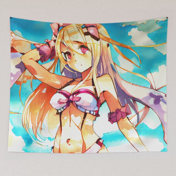 Aperçu de l'œuvre Anime Bikini Fille # 49 créée et vendue par Eynoxart.