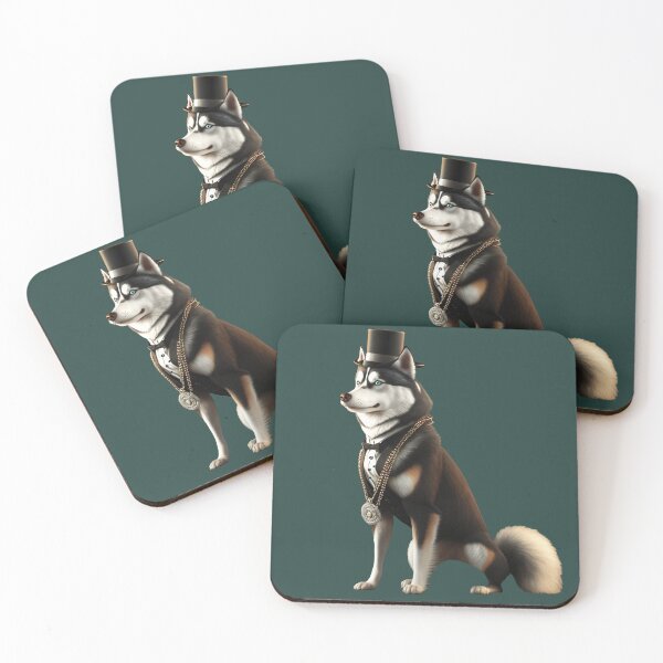 Item preview, Siberian Husky Wolf as a Gentleman designed and sold by Danylo Mikhnievych.