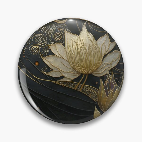Item preview, flower and gold designed and sold by Kadhaf.