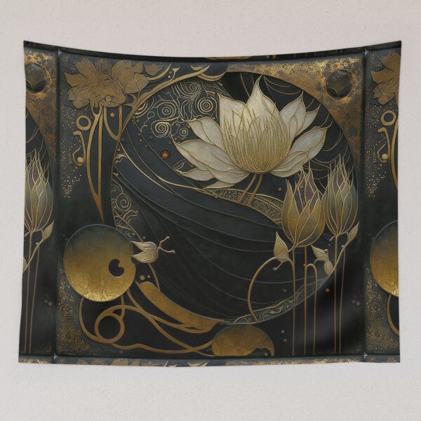 Item preview, flower and gold designed and sold by Kadhaf.
