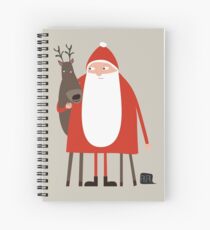 Cuaderno de espiral Santa y sus renos / Weihnachtsmann mit Rentier