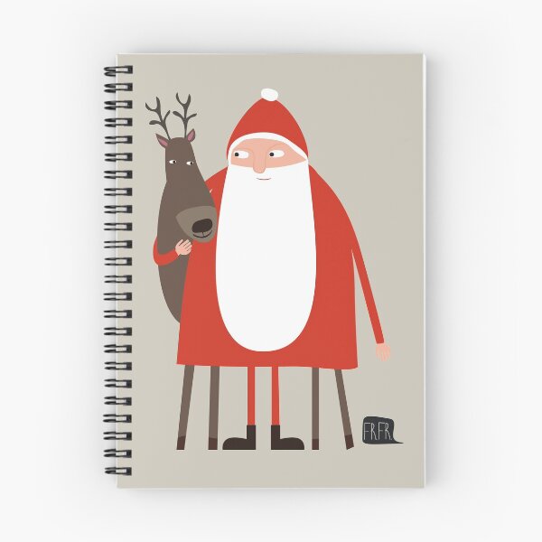 Item preview, Santa and his reindeer / Weihnachtsmann mit Rentier designed and sold by Ulrike Früchtnicht.