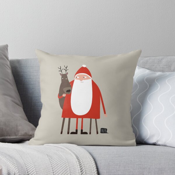 Item preview, Santa and his reindeer / Weihnachtsmann mit Rentier designed and sold by Ulrike Früchtnicht.