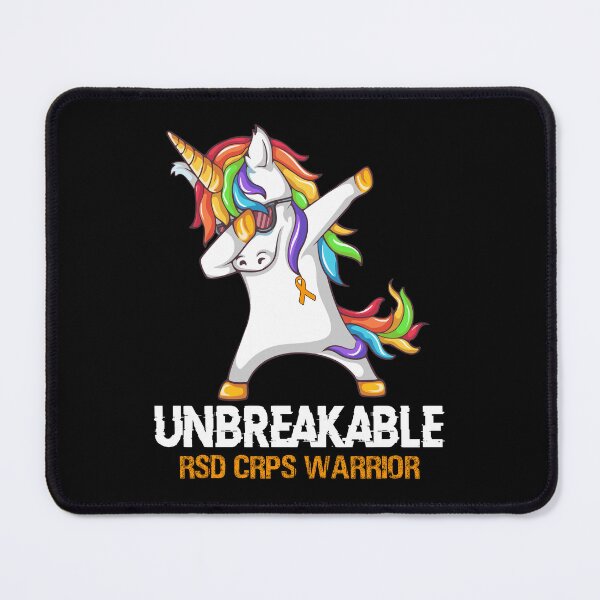 Item preview, RSD CRPS Awareness - Unicorn RSD CRPS Warrior Ribbon UNBREAKABLE designed and sold by Fernandezf.